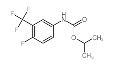 propan-2-yl N-[4-fluoro-3-(trifluoromethyl)phenyl]carbamate结构式