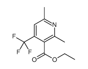ethyl 2,6-dimethyl-4-(trifluoromethyl)pyridine-3-carboxylate结构式