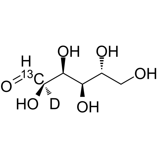 D-Glucose-13C,d-1 Structure