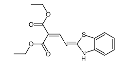 diethyl 2-[(1,3-benzothiazol-2-ylamino)methylidene]propanedioate Structure