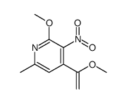 2-METHOXY-4-(1-METHOXYVINYL)-6-METHYL-3-NITROPYRIDINE Structure