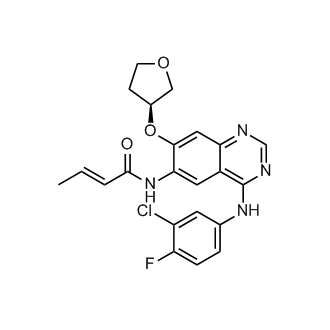 (S,E)-N-(4-((3-氯-4-氟苯基)氨基)-7-((四氢呋喃-3-基)氧基)喹唑啉-6-基)丁-2-烯酰胺(阿法替尼杂质)结构式
