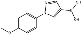 1-(4-Methoxyphenyl)-1H-pyrazole-4-boronic acid Structure