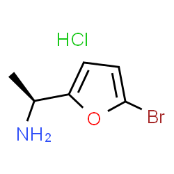 (S)-1-(5-溴呋喃-2-基)乙胺盐酸盐结构式