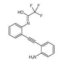 N-[2-[2-(2-aminophenyl)ethynyl]phenyl]-2,2,2-trifluoroacetamide Structure