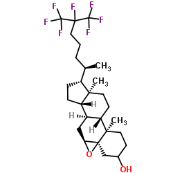 25,26,26,26,27,27,27-七氟-5α,6α-环氧胆固醇结构式