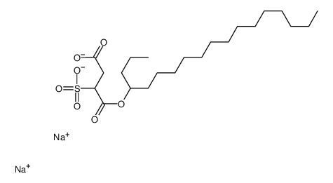 disodium 4-octadecyl 2-sulphonatosuccinate Structure