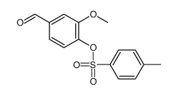 甲苯-4-磺酸4-甲酰基-2-甲氧基-苯基酯结构式