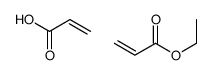 2-丙烯酸与2-丙烯酸乙酯的聚合物结构式