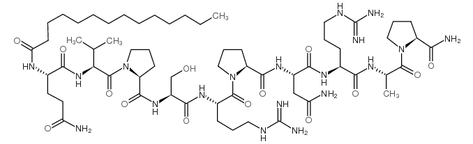 DynaMin inhibitory peptide, myristoylated结构式