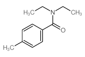 N,N-二乙基-4-甲基苯甲酰胺结构式