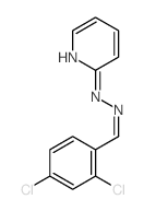 Benzaldehyde,2,4-dichloro-, 2-(2-pyridinyl)hydrazone结构式