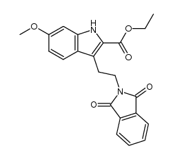 2-carboxyethyl-3-(2-phthalimidoethyl)-6-methoxyindole结构式