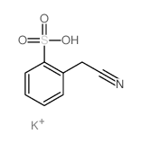 Benzenesulfonic acid,2-(cyanomethyl)-, potassium salt (1:1)结构式