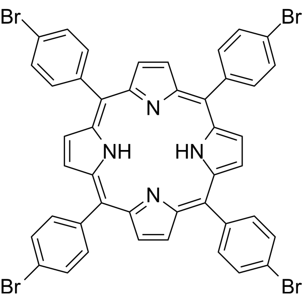 5,10,15,20-四(4-溴苯基)卟啉结构式