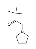3,3-dimethyl-1-pyrrolidino-butan-2-one Structure