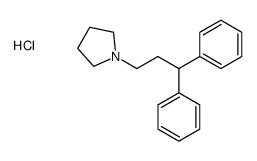 1-(3,3-diphenylpropyl)pyrrolidine,hydrochloride Structure