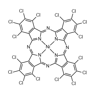 Nickel(II) hexadecachlorophthalocyanine Structure