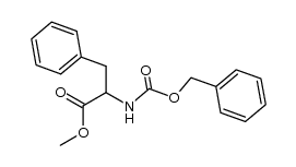 methyl N-benzyloxycarbonylphenylalaninate结构式