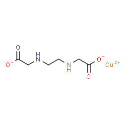 [[N,N'-ethylenebis[glycinato]](2-)-N,N',O,O']copper结构式
