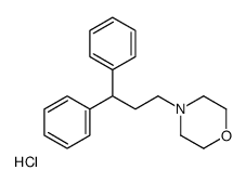 4-(3,3-diphenylpropyl)morpholine,hydrochloride Structure