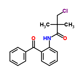 N-(2-Benzoylphenyl)-3-chloro-2,2-dimethylpropanamide Structure