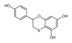 2-(4-hydroxyphenyl)-2,3-dihydro-1,4-benzoxathiine-5,7-diol Structure