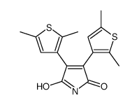 3,4-bis(2,5-dimethylthiophen-3-yl)pyrrole-2,5-dione结构式