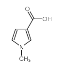 1-甲基-1H-吡咯-3-羧酸结构式