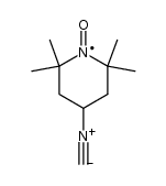 4-isocyano-2,2,6,6-tetramethylpiperidine-1-oxyl结构式