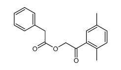 [2-(2,5-dimethylphenyl)-2-oxoethyl] 2-phenylacetate结构式