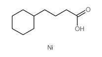 Cyclohexanebutanoicacid, nickel(2+) salt (2:1) Structure