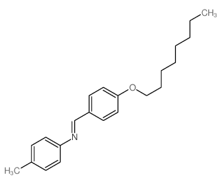 Benzenamine,4-methyl-N-[[4-(octyloxy)phenyl]methylene]-结构式