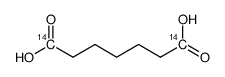 pimelic acid, [1,7-14c]结构式