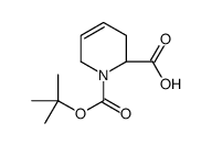 (S)-N-BOC-1,2,3,6-四氢-2-吡啶羧酸结构式