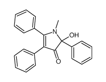 2-hydroxy-1-methyl-2,4,5-triphenylpyrrol-3-one Structure