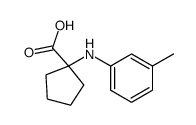 1-邻甲苯基氨基环戊烷羧酸结构式
