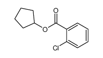 cyclopentyl 2-chlorobenzoate Structure