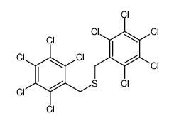 1,2,3,4,5-pentachloro-6-[(2,3,4,5,6-pentachlorophenyl)methylsulfanylmethyl]benzene结构式