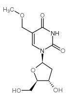 5-甲氧基甲基-2-脱氧尿苷结构式