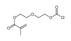 2-(2-carbonochloridoyloxyethoxy)ethyl 2-methylprop-2-enoate Structure