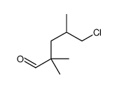 5-chloro-2,2,4-trimethylpentanal Structure