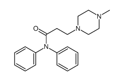 3-(4-methylpiperazin-1-yl)-N,N-diphenylpropanamide结构式