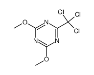 2,4-dimethoxy-6-trichloromethyl-[1,3,5]triazine Structure