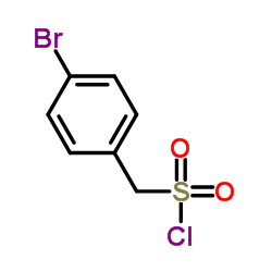 (4-Bromophenyl)methanesulfonyl chloride structure
