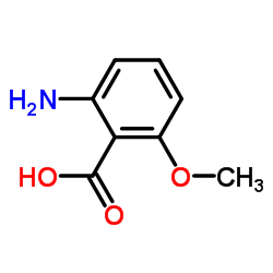 2-氨基-6-甲氧基苯甲酸结构式