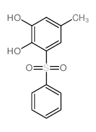 1,2-Benzenediol,5-methyl-3-(phenylsulfonyl)-结构式