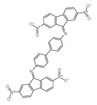 [1,1'-Biphenyl]-4,4'-diamine,N4,N4'-bis(2,7-dinitro-9H-fluoren-9-ylidene)- Structure
