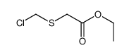 ethyl 2-(chloromethylsulfanyl)acetate结构式
