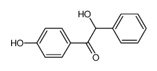 2-hydroxy-1-(4-hydroxyphenyl)-2-phenylethan-1-one结构式